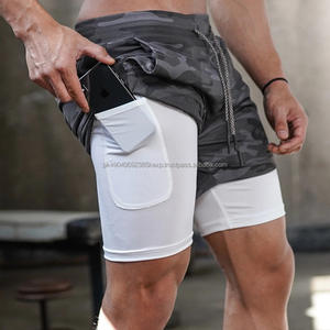 Vente chaude vêtements de sport logo personnalisé hommes séchage rapide blanc uni solide tenue quotidienne respirant Fitness casual Shorts hommes Shorts de Sport - Product Image 6