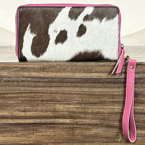 Premium Hand <b>Tooled</b> Cowhide <b>Leather</b> Wallet with Sunflower <b>Tooled</b> Design Zip Around Wristlet for Women Durable Clutch for Women's - Product Image 5