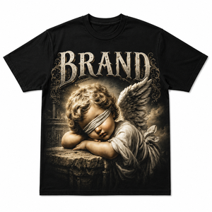 เสื้อยืดสตรีทแวร์ทรงโอเวอร์ไซส์ ฮิปฮอป ระบายอากาศได้ดี ผลิตจากผ้าฝ้าย พิมพ์ลายดิจิทัล โลโก้แบรนด์ตามสั่ง ดีไซน์ล่าสุด - Product Image 1