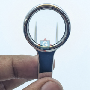 Pince à épiler grossissante de précision en argent de haute qualité Gray Rocks avec lentille en verre, en acier, 3,50'', garantie 1 an - Product Image 3