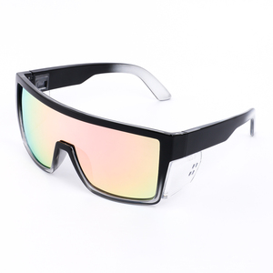 3411 High Quality Retro Custom Removable Shield ANSI Z87 Safety <b>Sunglasses</b> Polarized Mirror Oversize <b>Square</b> Shades Women Men - Product Image 3