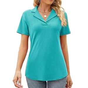 Polo para mujer listo para el verano, polo versátil para mujer, polo de estilo profesional para mujer, camisa ligera y cómoda - Product Image 5