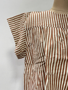 Blusa de Algodón, Corte Imperio, Manga Fluida, Túnica Boho de Algodón, Talla Única Ajustable, Top de Verano para Uso Diario - Product Image 3