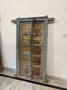 Paneles de Puerta de Madera Maciza Antigua con Marco Tallado a Mano, Puerta Principal de Lujo para Villas, Restaurantes, Hoteles y Hogares - Product Image 3