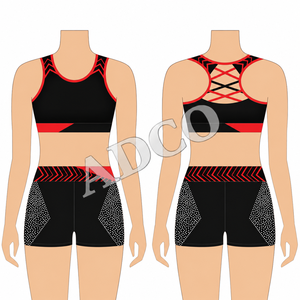 Ensemble d'uniformes de cheerleading personnalisés pour les filles, sports d'équipe, danse de cheerleading, tenue de compétition - Product Image 1