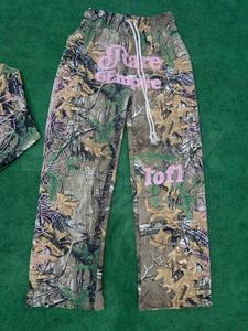 Pantalones Deportivos Casuales para Hombre, Diseño Camuflaje, 100% Algodón, Estilo Desgastado, Transpirables, Holgados, OEM - Product Image 2