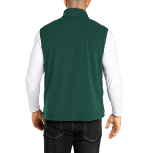 Gilet en polaire pour homme sur mesure, respirant, léger, fermeture éclair, logo personnalisé, couleur au choix, vêtement d'extérieur, prix abordable, gilet doublé en polaire pour homme - Product Image 2