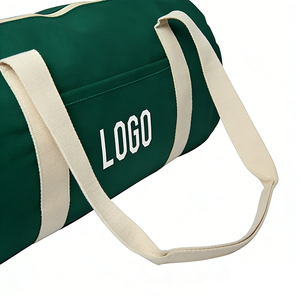 Sac de voyage en toile écologique durable et grand format, sac de sport, sac de voyage pour la nuit, sac à main de yoga et de fitness avec poche avant - Product Image 5