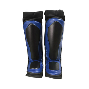 Kickboxing Boxing Muay Thai Taekwondo Training Professional Protection Durable Shin Guard PU Leather Breathable Custom Fit - Product Image 3