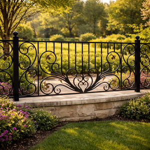 Paneles de Cerca de Acero para Exteriores de 6 Pies, Cercas de Hierro Forjado Resistentes a la Intemperie, Acabado con Recubrimiento en Polvo, Ecológicos y Modernos - Product Image 3