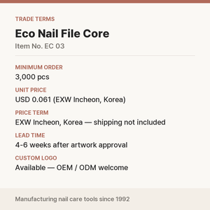 Lime à ongles écologique coréenne OEM avec logo personnalisé pour la vente en gros aux salons - Product Image 5