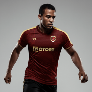 Maillot de football à col en V, manches courtes, sublimé, tenue professionnelle pour club et académie, tissu premium confortable - Product Image 6