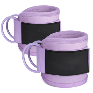 Sangles de cheville professionnelles pour la gym, pour femmes et hommes, entraînement de fessiers en kickback, logo personnalisé, fourniture directe usine - Product Image 1