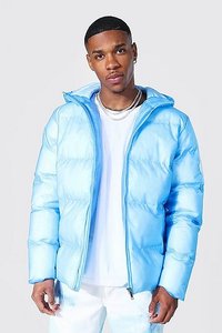 Veste d'hiver matelassée pour homme, à capuche, en duvet, avec fermeture éclair, style streetwear - Product Image 4