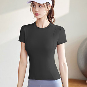 Camiseta Deportiva de Compresión para Mujer, Talla Grande, Ajustada, de Secado Rápido, Transpirable, Elástica en Cuatro Direcciones, Personalizable - Product Image 5