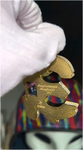 Colgante de Letra con Corte Redondo de Moissanita, Chapado en Oro de Dos Tonos, Plata de Ley 925, Joyería Hip Hop, Regalo de Alta Gama - Product Image 2