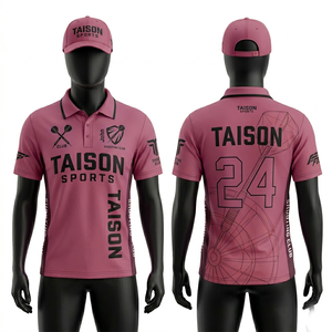 Camiseta de Dárdoba para Mujer, Premium, 140 GSM, Malla de Poliéster Transpirable, Diseño con Paneles Laterales en Rosa y Negro, Sublimación, Logotipo Personalizado - Product Image 1