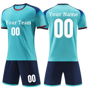 Tenue de football personnalisée tendance : Maillot et short de football à la dernière mode avec design par sublimation et logo imprimé pour équipe - Product Image 1