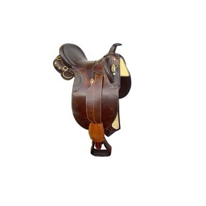 Embossed Leather Australian Stock Saddle Set. - Product Image 1