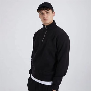 Sudaderas con Capucha para Hombre, Bordado Personalizado, 100% Algodón, Forro Polar, Ecológicas, Impermeables, Ropa Urbana de Invierno, Pedidos al por Mayor OEM, Color Negro - Product Image 4