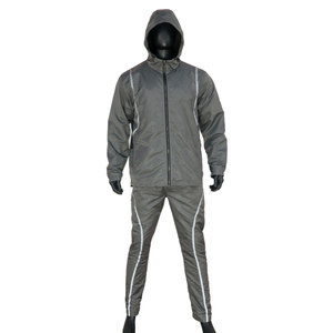 Ensemble de survêtement moderne coupe-vent pour homme, 2 pièces, veste et pantalon en nylon avec fermeture éclair, tenue de sport par sublimation, vente en gros - Product Image 2