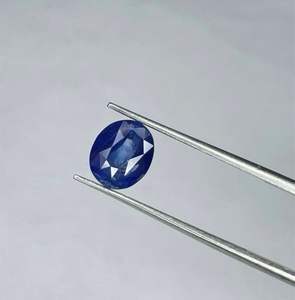 Zafiro azul natural suelto de 1.60 quilates, zafiro azul ovalado de las minas de Ceilán, zafiro azul de Sri Lanka. - Product Image 3