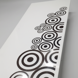 Mesa de Centro Moderna con Diseño de Patrón Redondo Impreso - Product Image 1