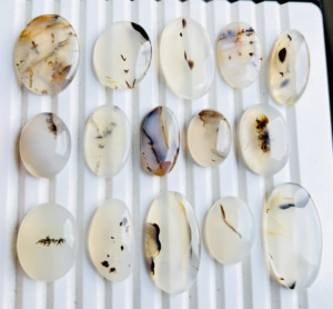 Cabochon d'agate de Montana 100% naturel, de haute qualité, pierre précieuse polie à la main pour la fabrication de bijoux, pierre de guérison. - Product Image 3