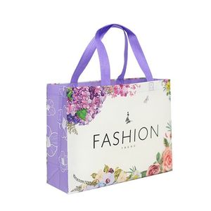 Bolsas de tela no tejida personalizadas, reutilizables, laminadas con PP, para compras en supermercados, gran venta. - Product Image 5