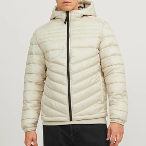 Chaqueta Acolchada Ligera con Capucha para Hombre, Personalizada, con Cierre Completo, Aislante, Abrigo de Invierno Cálido, Informal, para Exteriores, Unisex, 100% Cómoda - Product Image 2
