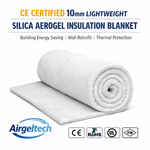 Couverture isolante <span class=keywords><strong>en</strong></span> aérogel de silice légère de 10 mm certifiée CE pour l'économie d'énergie des bâtiments, la rénovation des murs et la protection thermique - Product Image 1