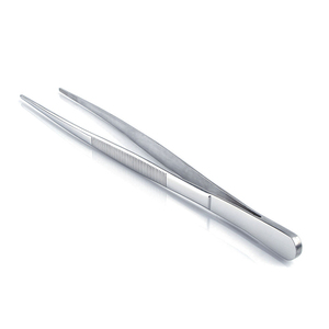 Altomme Instruments 20cm Chef Plating Tweezers Tongs Stainless Steel Offset Serving <b>Tool</b> Kitchen Cooking <b>BBQ</b> Precision <b>Tool</b> Pre - Product Image 3