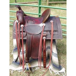 Silla de montar para caballo de la mejor calidad, color marrón, en venta, personalizable, hecha en India, cuero genuino, estilo australiano-inglés, precio económico. - Product Image 4