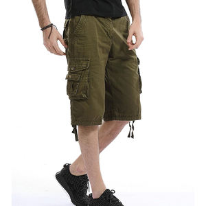 Pantalones Cortos Deportivos Cargo de Alta Calidad para Hombre, 100% Algodón, Transpirables, Tallas Grandes, Personalizables, para Verano - Product Image 3