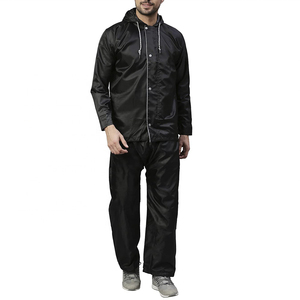Rain Suit Heavy Duty Waterproof Rain Suit Hooded Outdoor Protection Wear OEM Wholesale Supply - Product Image 1