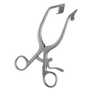 Embout de rétracteur chirurgical vétérinaire manuel à retenue automatique Weitlaner en acier inoxydable/Instruments émoussés IMANS ENTERPRISES IE-SR-0081 - Product Image 1