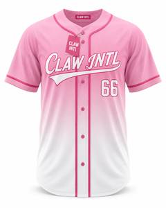 Claw <span class=keywords><strong>Intl</strong></span> 66 Farbverlauf Rosa-Weiß Kurzarm-Pullover Trikot Unisex Sommer-Sportoberteil - Product Image 1