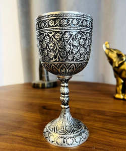 Juego de copas de vino de latón y Metal más vendido, logotipo personalizado, copa de cóctel con acabado dorado, grabado náutico, opción de regalo Premium - Product Image 2