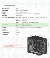 Gabinete de PC KINGSMAN GAMING ATX Full Tower Panorámico Verde Oscuro de Acero, Vidrio Templado, 4 Ventiladores ARGB, 4x2 HDD/SSD, Soporte para GPU de 410 mm, en Stock