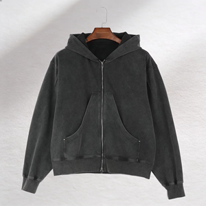 Custom Printed Hoodie Wholesale Heavyweight Cotton Blend Fleece Pullover Unisex Streetwear Logo Embroidery Bulk - Product Image 6