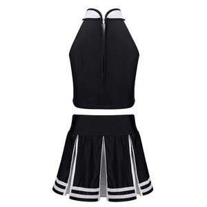 Uniformes de Porristas Personalizados al por Mayor, Uniformes Deportivos de Color Sólido para Mujer, Mejor Precio, Tienda de Uniformes de Porristas para Mujer - Product Image 4