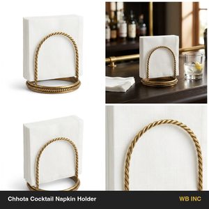 Servilletero de Latón Antiguo Hecho a Mano de 9 cm, Tamaño Chhota Bar, Regalo para Mesa de Boda, Decoración del Hogar, Anillo para Servilletas de Hotel - Product Image 5