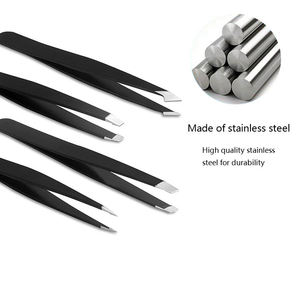 Juego de Pinzas para Cejas de Acero Inoxidable THT Wears, Kit de Depilación de 4 Piezas con Estuche Portátil, Modelo THT W 2530 para Mujer - Product Image 3