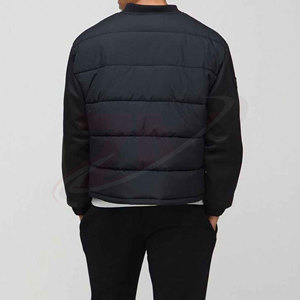 Veste matelassée à col rond pour homme, chaude et légère, vêtement d'extérieur d'hiver, style décontracté, mode streetwear - Product Image 2