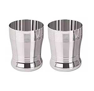Vaso de Agua Clásico de Acero Inoxidable, Taza de Metal Acanalada para Beber, Taza de Jugo Irrompible, Vaso de Cerveza Reutilizable, Utensilios de Cocina - Product Image 6