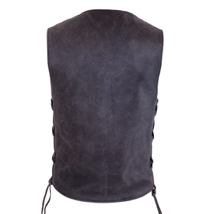 Chaleco de Cuero Personalizado para Hombre, Estilo Motero, Sin Mangas, Cuero Genuino, Prenda Exterior Informal de Moda, Venta al Por Mayor - Product Image 2