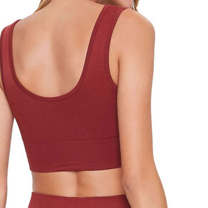 Solid Trader Athletic Activewear Gym Workout Fitness Yoga Stretch Flexible Body Hugging <b>Smart</b> Casual Neat Outfits Women Crop Top - Product Image 4