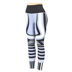 Leggings de yoga pour femmes, taille élastique unie, personnalisables, impression numérique du logo, livraison directe, pantalons d'entraînement - Product Image 2