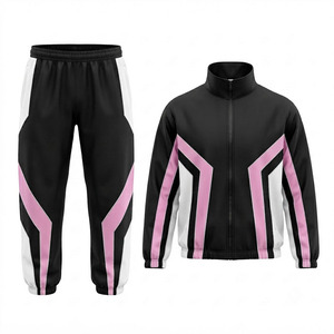 Custom Logo Men Tracksuit Wholesale Slim Fit Polyester <b>Jogging</b> <b>Suit</b> Sportswear 2 Piece Track <b>Suit</b> for Men - Product Image 1
