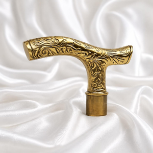 Bastón de Caminar con Mango de Metal Floral, Eje de Madera Negra, Elegante Bastón de Caballero, Bastón Tallado Vintage, Regalo para Hombres, Clásico - Product Image 5